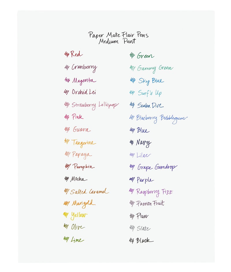 Paper Mate Flair Felt Tip Pens, Medium Point (0.7mm), Pastel Colors, 6 Count - Image 4